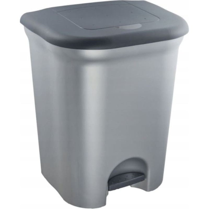 Keeeper Pedāļspainis atkritumu &scaron;ķiro&scaron;anai 2x11L Torge 37,5x29,5x46 cm gai&scaron;a sudraba krāsā