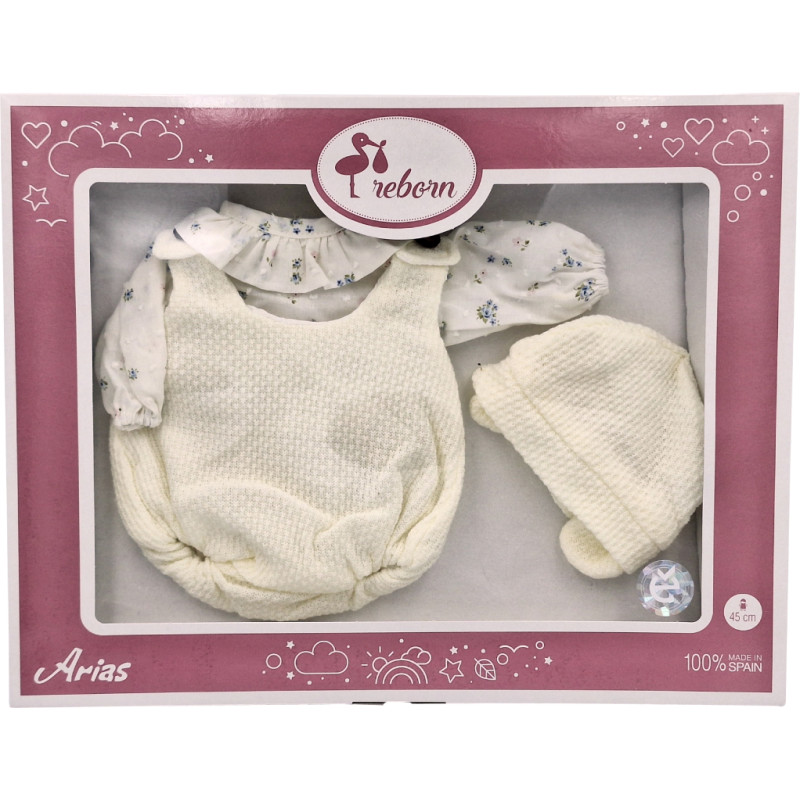 Arias lėlės kūdikio rūbeliai, 45 cm