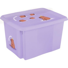 Keeeper Kaste ar vāku 45L Karolina &ldquo;Capybara&rdquo; 55,5x40x30cm maigi violeta