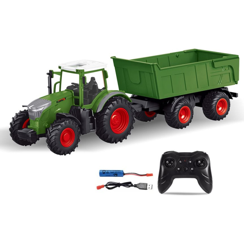 Puldiga juhitav traktor haagisega