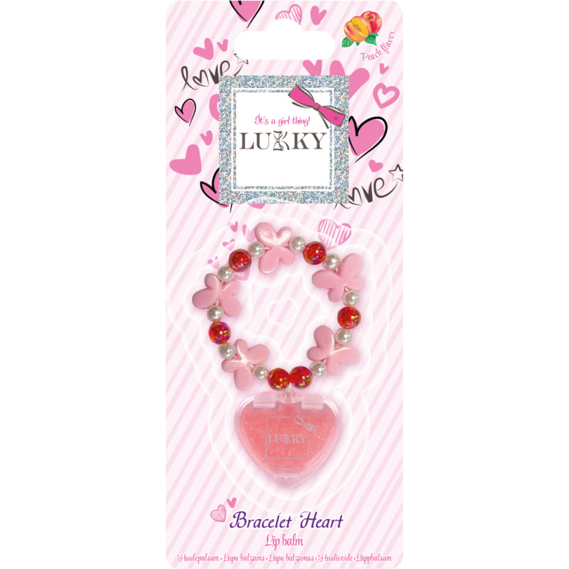 Lukky Lūpų balzamas su aksesuaru &bdquo;Bracelet Heart"