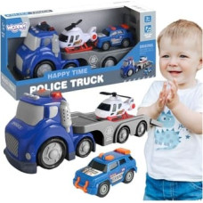 Woopie Niebieska Laweta Policyjna City Truck Efekty Dźwiękowe i Świetlne