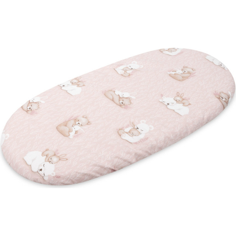 Sensillo STROLLER BEDSHEET COTTON 35x75 BEAR AND RABBIT