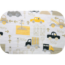 Ega Kids Diaper - 5783 - TETRA PRINT - EGA - LUX -  OSIEDLE - YELLOW - size 70x80 cm
