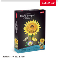 Cubic Fun CUBICFUN 3D dėlionė &bdquo;Puok&scaron;tė su saulėgrąža&ldquo;