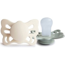 Frigg F100473 Butterfly Smoczek anatomiczny 2-pak silikon 0-6m Cream / Sage