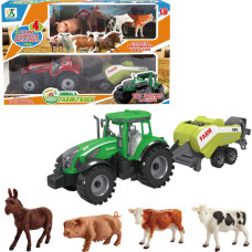 ZESTAW TRAKTOR ZE ZWIERZĘTAMI