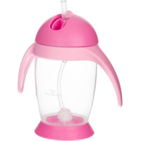 Bocioland sippy cup with weighted straw pink BOC0544