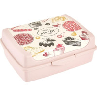 Keeeper Pārtikas uzglabāšanas trauks click-box midi 1L Carla "Sweet day" 17x13x7cm rozā