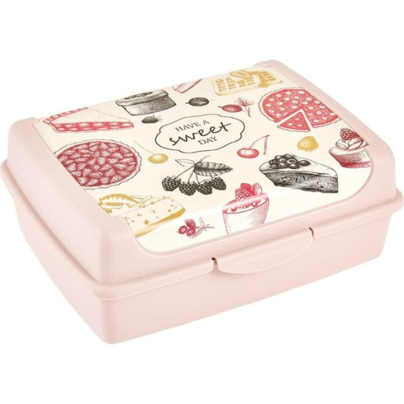 Keeeper Pārtikas uzglabāšanas trauks click-box midi 1L Carla "Sweet day" 17x13x7cm rozā