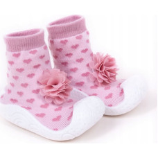 Yo Baby SCORPIO OB-134 Skarpety z gumową podeszwą 3D kwiat dziewczynka 24