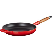 Le Creuset Čuguna panna ar koka rokturi Ø28cm sarkana