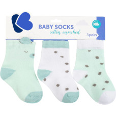 Baby socks with 3D ears Bear with me Mint 1-2y