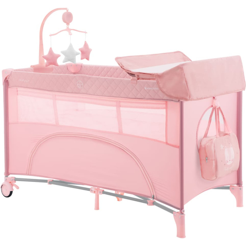 Baby cot 2 levels Nighty Night Pink