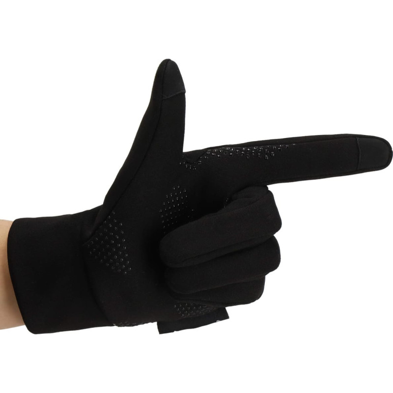 Springos Universalios žieminės telefono liečiamos pirštinės Springos GL0006 L  dydis, juodos