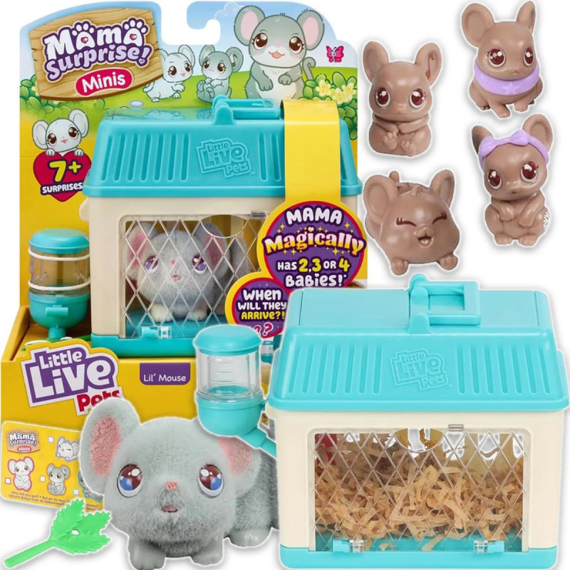 Moose Little Live Pets Mama Surprise Lil Mouse 26509