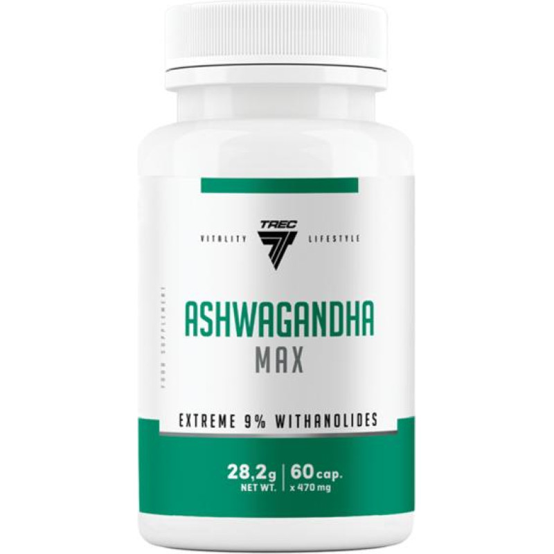 Trec Adaptogeen TREC ASHWAGANDHA MAX  60 kapslit