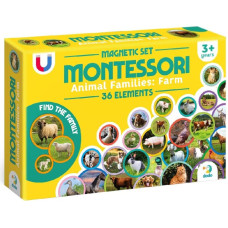 Dodo Edukacinis magnetinis žaidimas - dėlionė Montessori Magnetinis rinkinys Gyvūnų šeimos: Ūkis