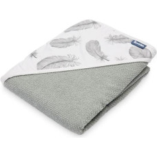 Sensillo Crepe hooded bath towel – grey