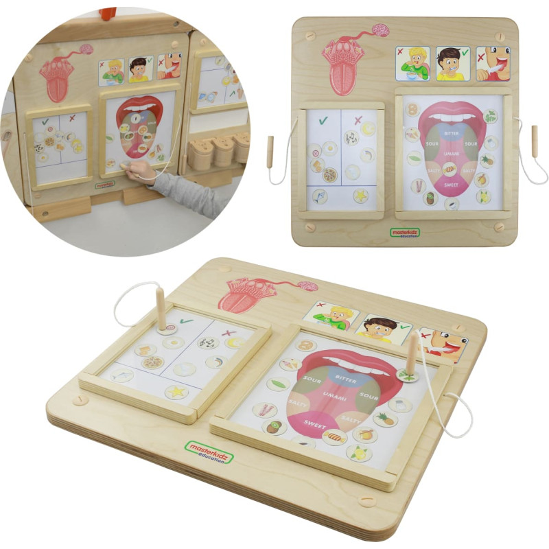 Masterkidz Tablica Edukacyjna Zmysł Wzroku Montessori