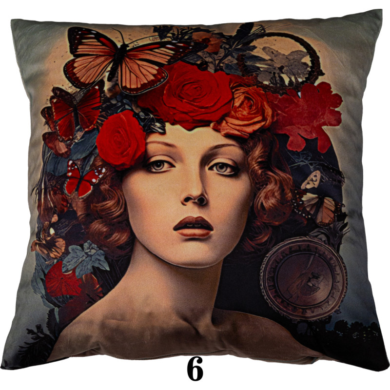 VELVET CUSHION COVER PRINT 40CM X 40CM PDW-006