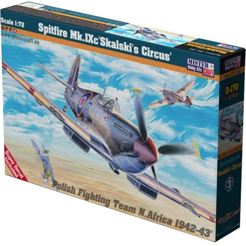 MODEL SAMOLOT SPITFIRE SKALSKI S 1:72