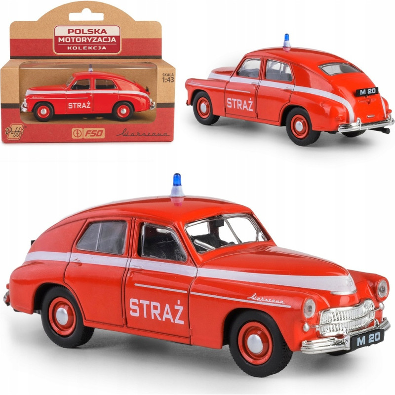 DAFFI automobilio modelis WARSZAWA M20 STRAŻ 1:43