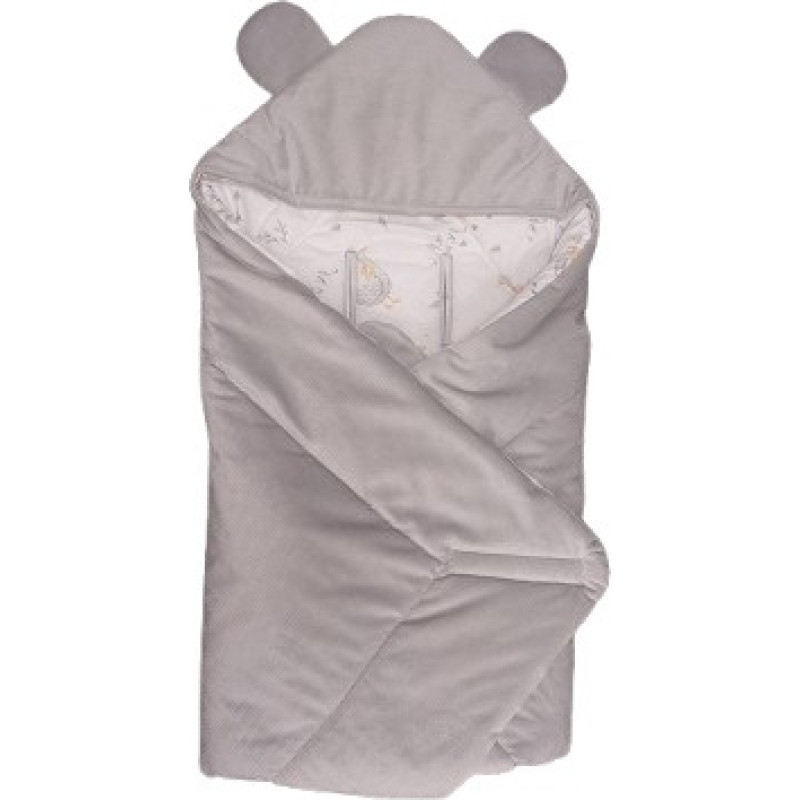 Duet Baby Swaddling blanket - 399 - SWADDING TO CAR SEAT - VELVET - GREY