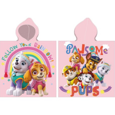 PONCHO 55X110 CM PAW PATROL GIRL PAW24-2023CG COTTON 290 gsm