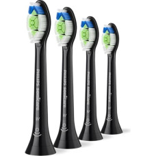 Philips Sonicare W2 Optimal White  standarta zobu birstes uzgalis, 4 gab, melns - HX6064/88