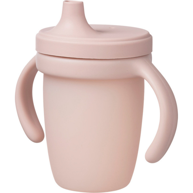 B.box BB201311 Silikonowy kubek z ustnikiem r&oacute;żowy