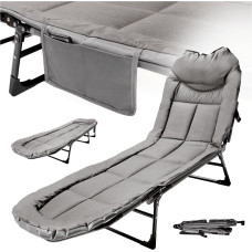 Łóżko turystyczne LUARO składane leżanka leżak polowe karpiowe biznesowe przenośne lekkie 200x64cm