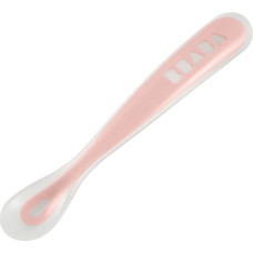 Beaba / Red Castle Silikona barošanas karotīte, 1. izmērs (4+ mēneši), old pink