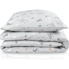 Julius Zollner Gultas veļas komplekts JERSEY Savanne Grau, 80x80 + 35x40 cm