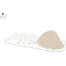 Miminu KIECZMERSKI Okrycie kąpielowe 100x100 MUŚLIN BAWEŁNIANY bawełna 100% ciepły beż