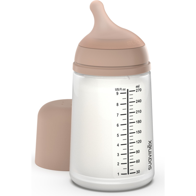 Suavinex Zero.zero barošanas pudele pret kolikām MEDIUM 270 ML - Medium Flow