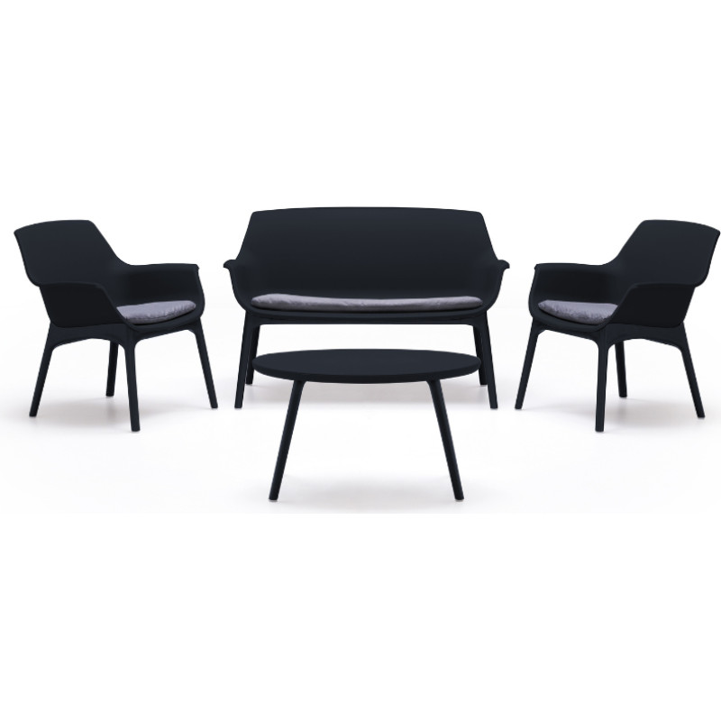 Bica Dārza mēbeļu komplekts Luxor Lounge Set pelēks