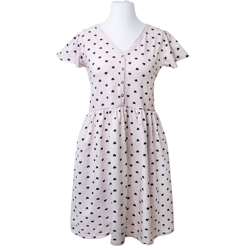 Ubranka EWA 978572 LINDA Koszula ciążowa w seruszka beż M