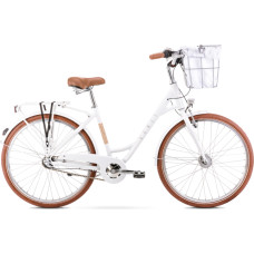 Romet Jalgratas ROMET Pop Art Classic, esikorviga, valge (M)