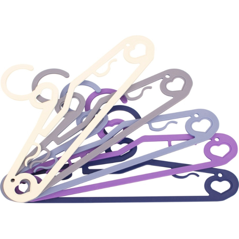 Ordinett Drēbju pakaramie 5 gab. plastmasas Cupid 42x0,8x21cm asorti