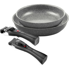 Ballarini Komplekts 2 gab. Torre pannas &Oslash;24cm un &Oslash;28cm + 2 gab. noņemami rokturi