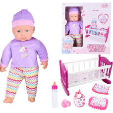 Woopie ROYAL Zestaw XL Opiekunka Lalka Jednorożec z Kołyską i Zestawem do Karmienia