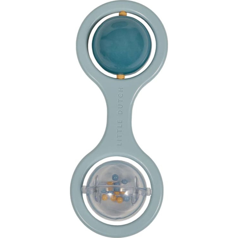 Little Dutch rattle toy with balls Blue