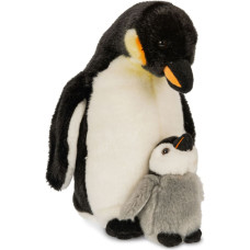 Uni-Toys Soft toy Penguin with baby, 26 cm