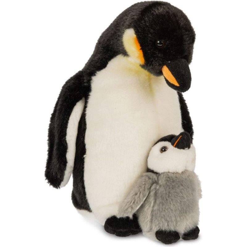 Uni-Toys Soft toy Penguin with baby, 26 cm