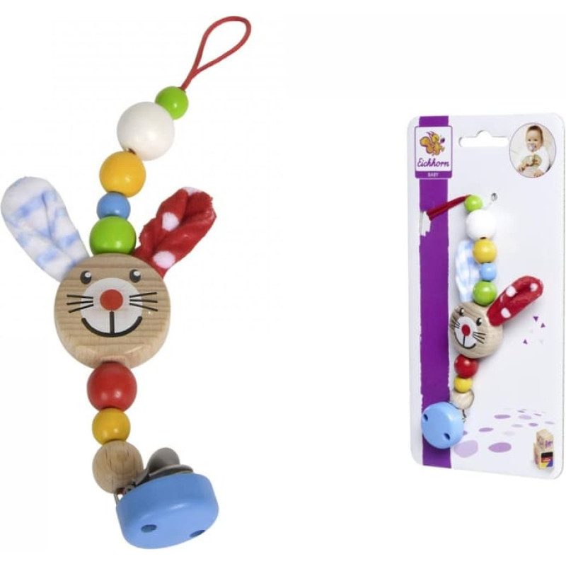 Eichhorn Wooden pacifier chain &ndash; bunny
