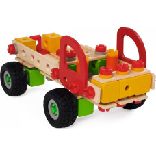 Eichhorn Wooden construction set – car, 135 pcs