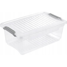 Keeeper Kaste ar vāku clipbox Leonie 28,5x18,5x10,5cm 3,7L caurspīdīga