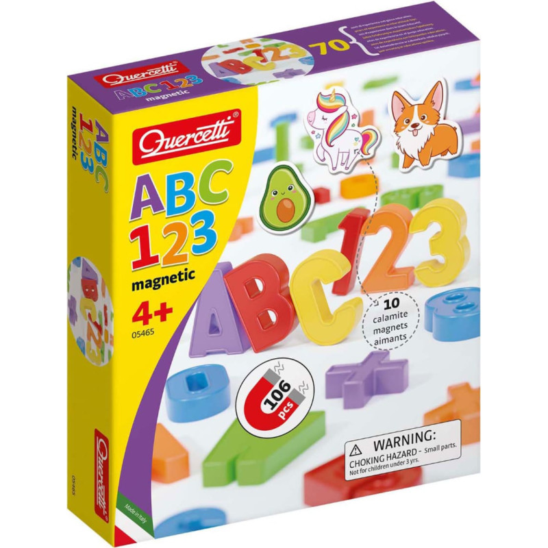 Quercetti Magnetic letters+numbers 4+ y