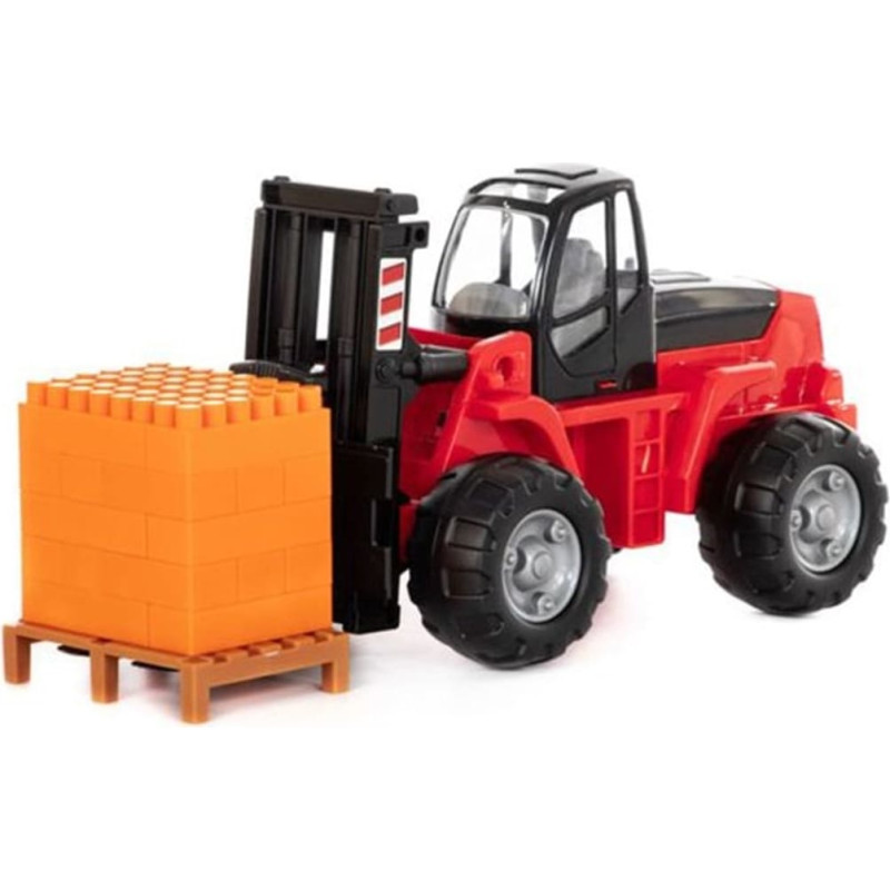 Polesie Car carrier + construction set 30 pcs. 36766, in various colors